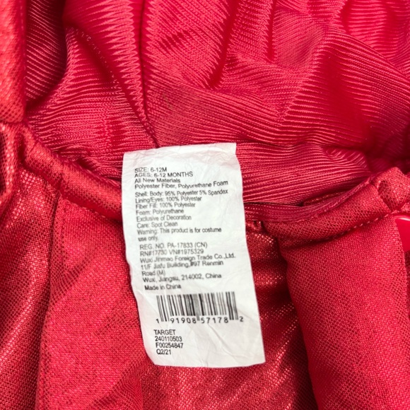 New Red Lobster Squid Costume for Kids 6-12 months - Picture 4 of 6